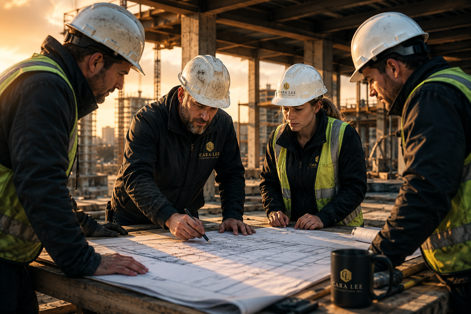 Cara Lee Construction team at work